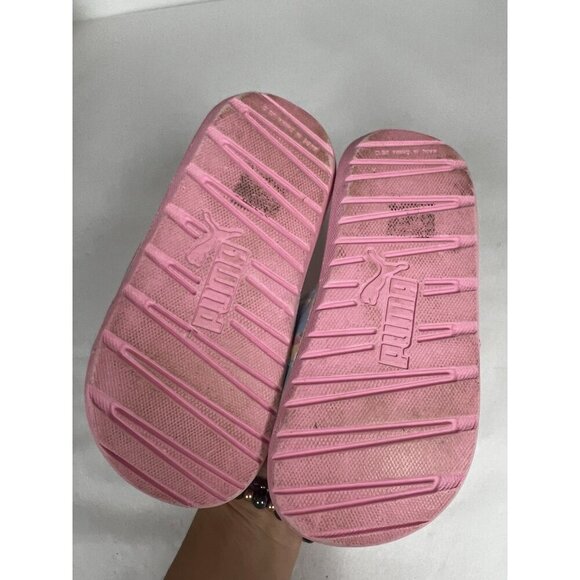 PUMA Cool Cat Pink Slide Sandals Girls Tie dye Sz 12 12C - Picture 3 of 7
